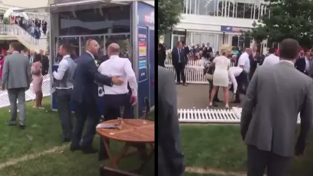 Shocking Moment Massive Brawl Breaks Out At Royal Ascot
