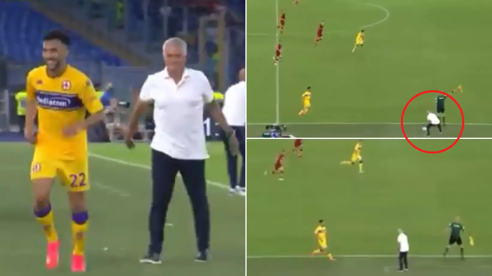Jose Mourinho Trolls Opposition Player With Incredible Sh*thousery During AS Roma Win