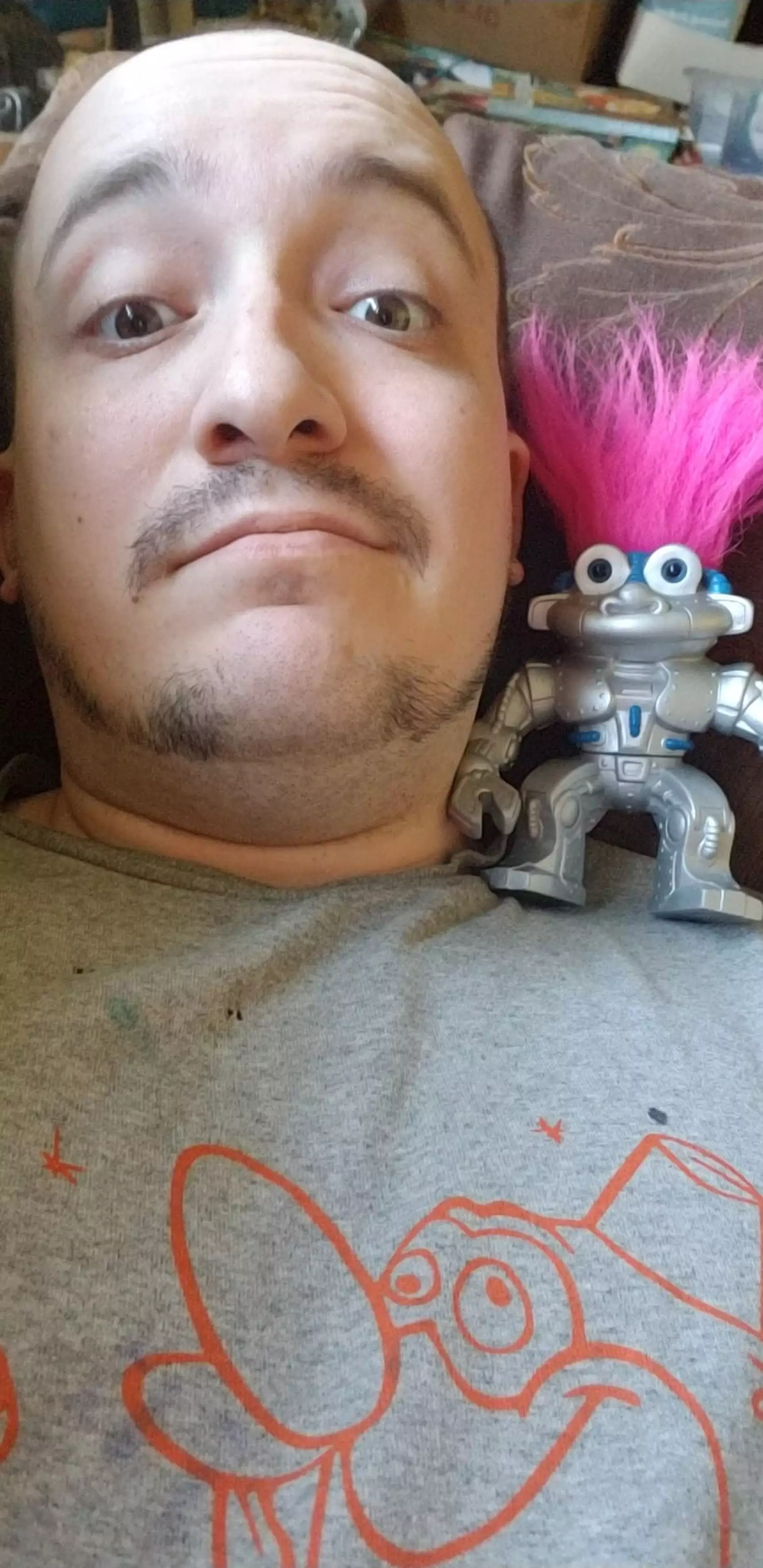 Joey and his RoboTroll.