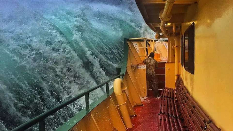 Incredible Pictures Show Ferry Being Thrown By Waves In Sydney Harbour