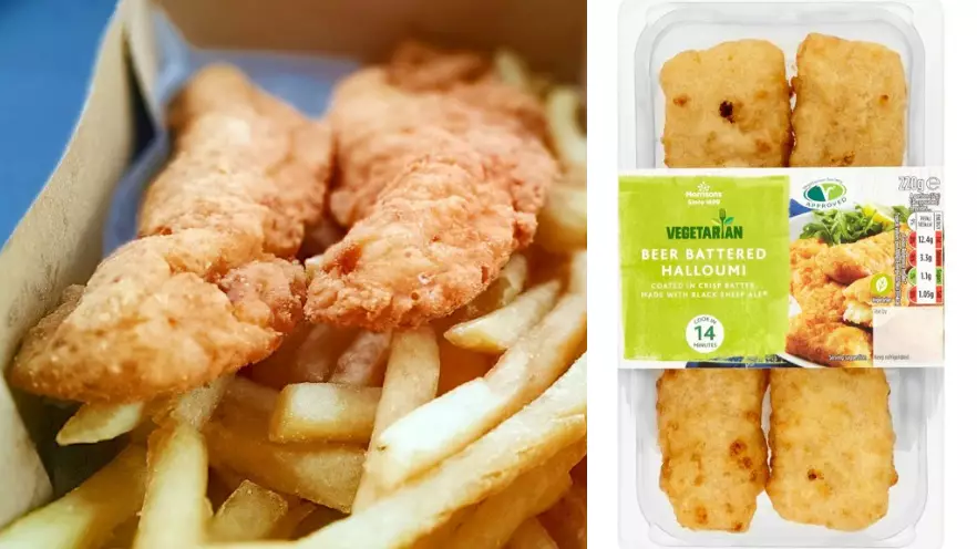 Morrisons Is Selling Beer Battered Halloumi And It's Perfect For A Chippy Tea
