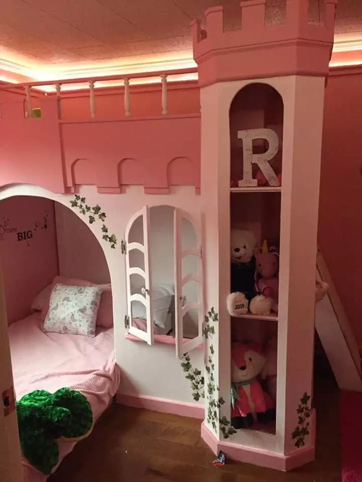 The princess bed is a sight to behold (