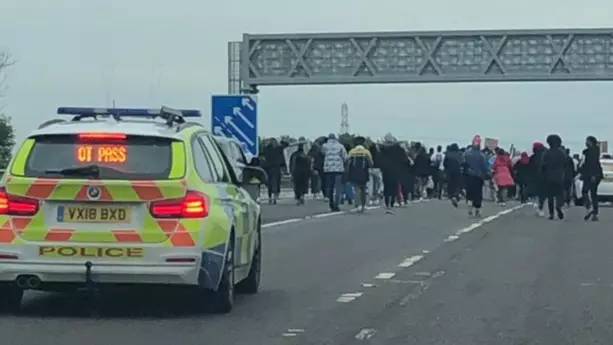 Section Of M6 Closed Near Coventry After BLM Protesters March On Carriageway 