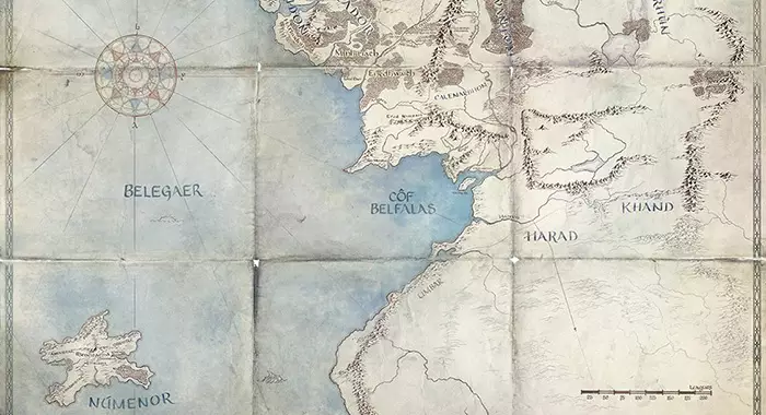 A map showing some of the realms that are set to feature.