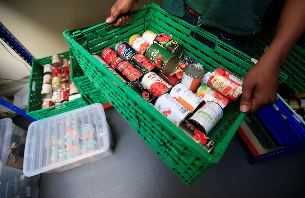 A food bank in Scotland.