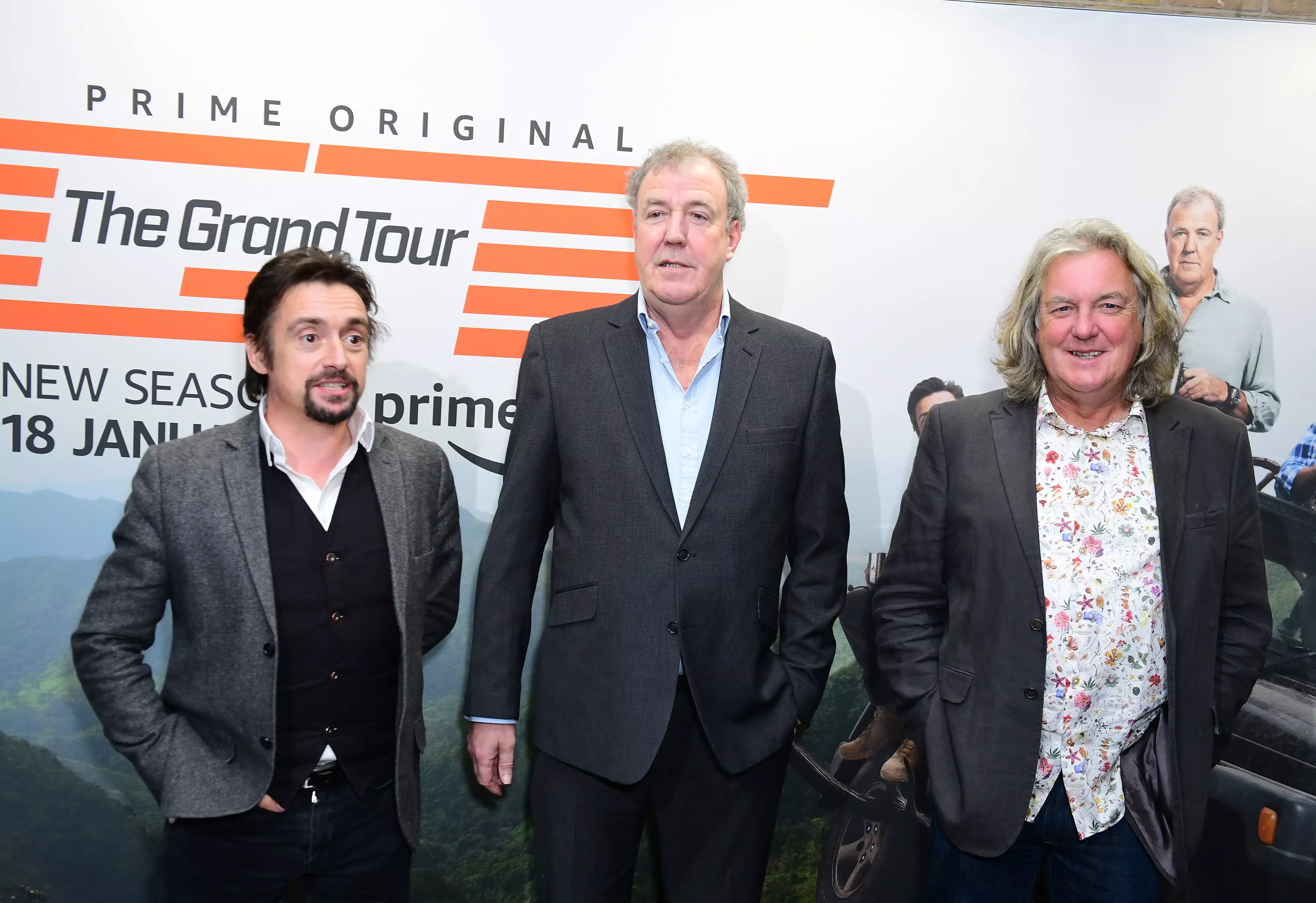 Clarkson and his Grand Tour co-presenters.