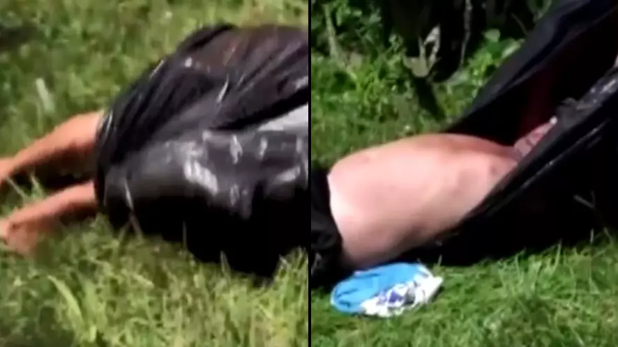 Police Mistake Drunk Man Wrapped Inside Bin Bag For Dead Body