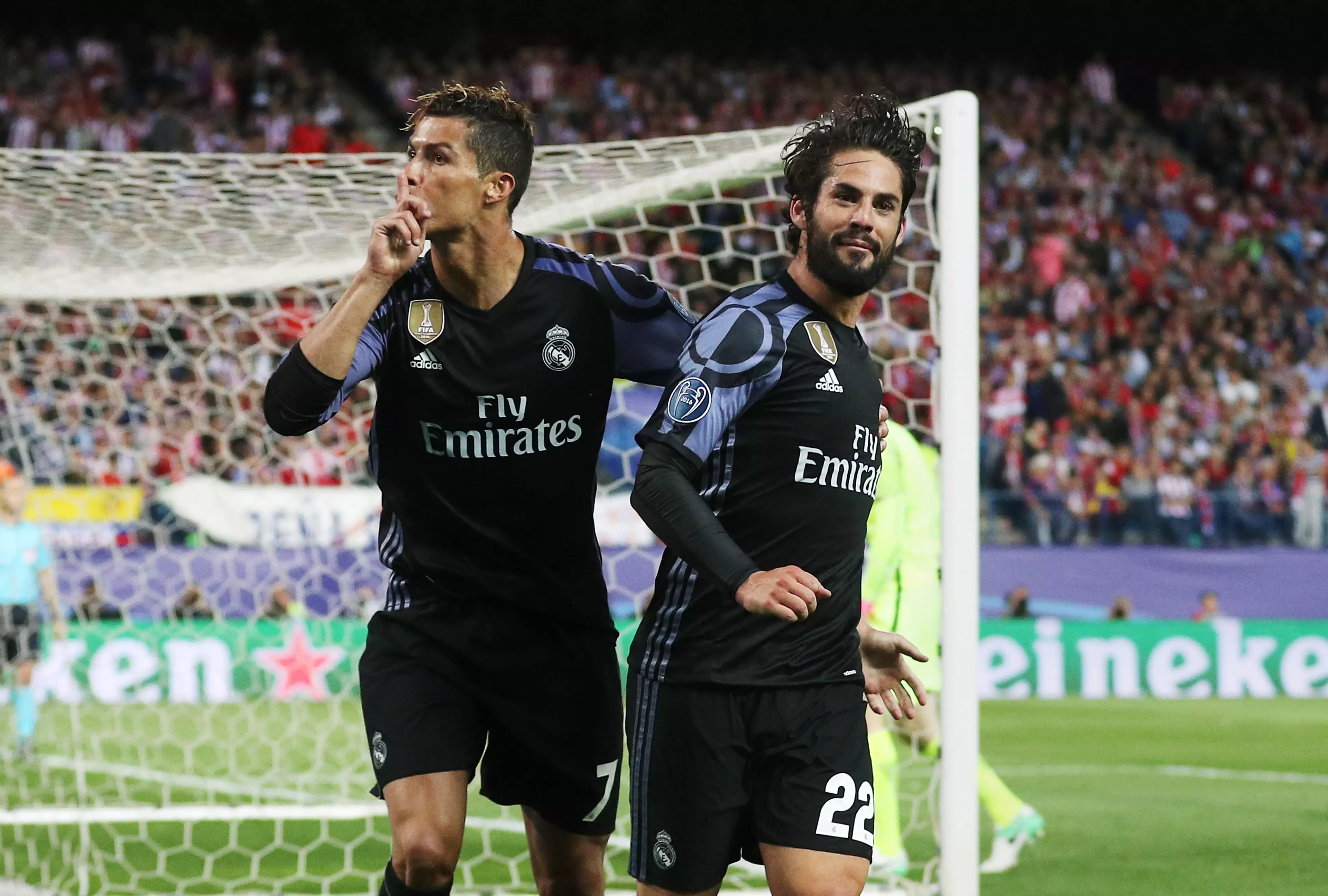 Ronaldo might want to tell Isco to shush now. Image: PA Images