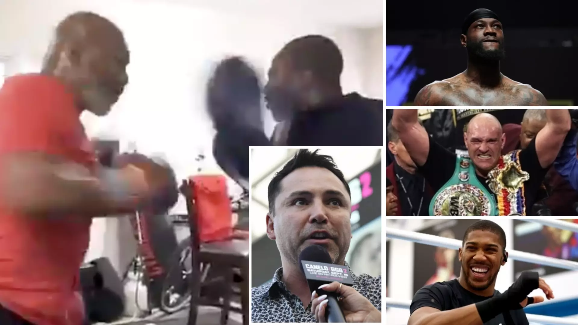 Oscar De La Hoya Claims Mike Tyson Would KO Top Heavyweight Stars After Sharing Training Clip