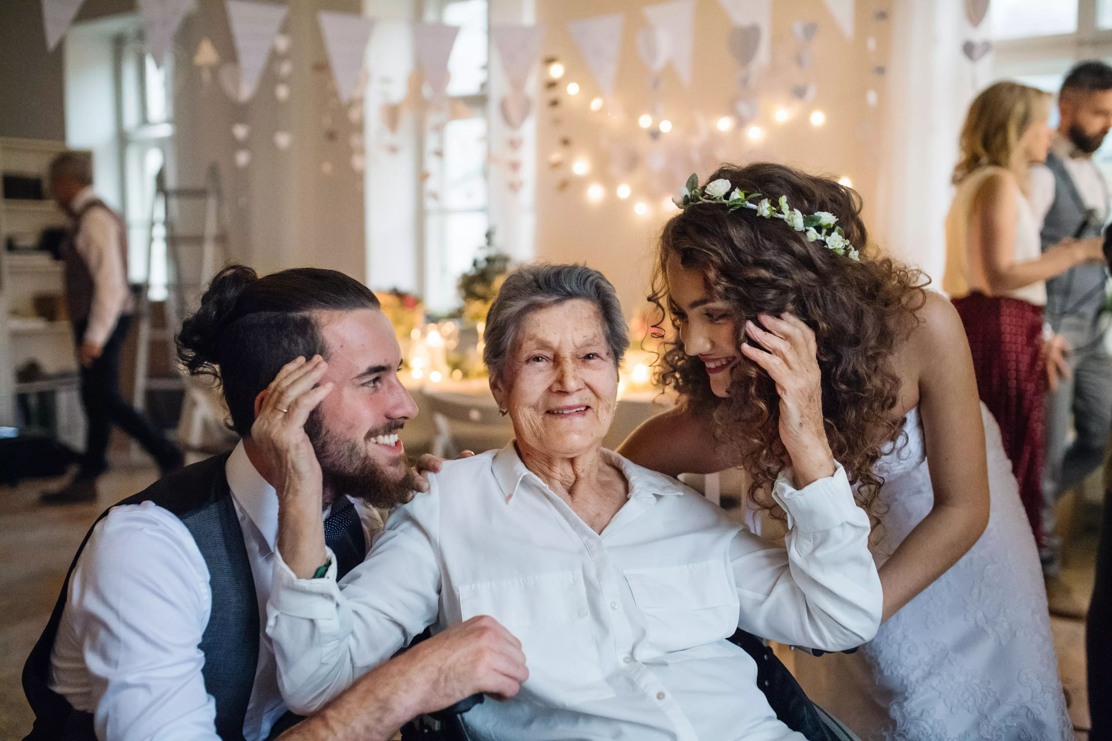 The bride-to-be said that she doesn't want the 98-year-old grandmother at the wedding reception (