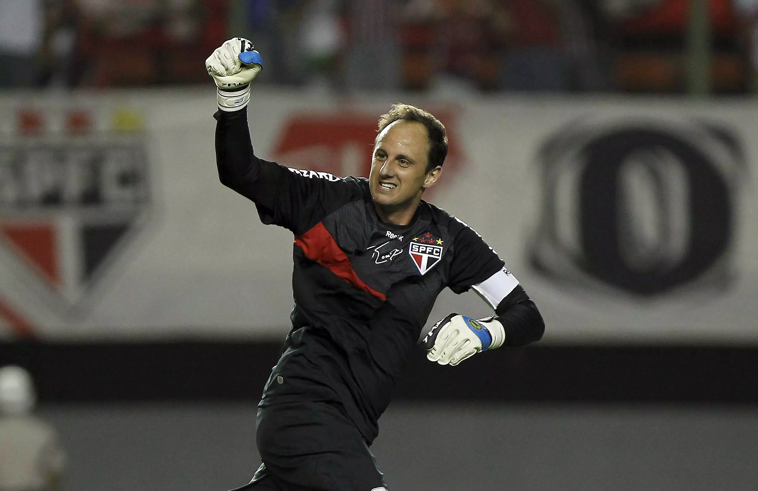 Rogerio Ceni might be a goalkeeper but he's further up the list than Messi and Ronaldo. Image: PA Images