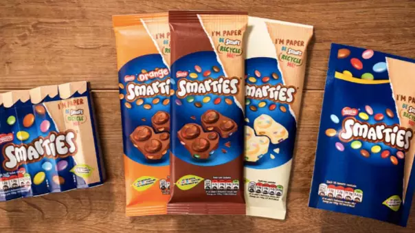 Smarties is the first chocolate to be wrapped in paper (