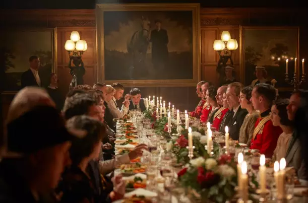 The Shelby dining room is filmed in the gallery (