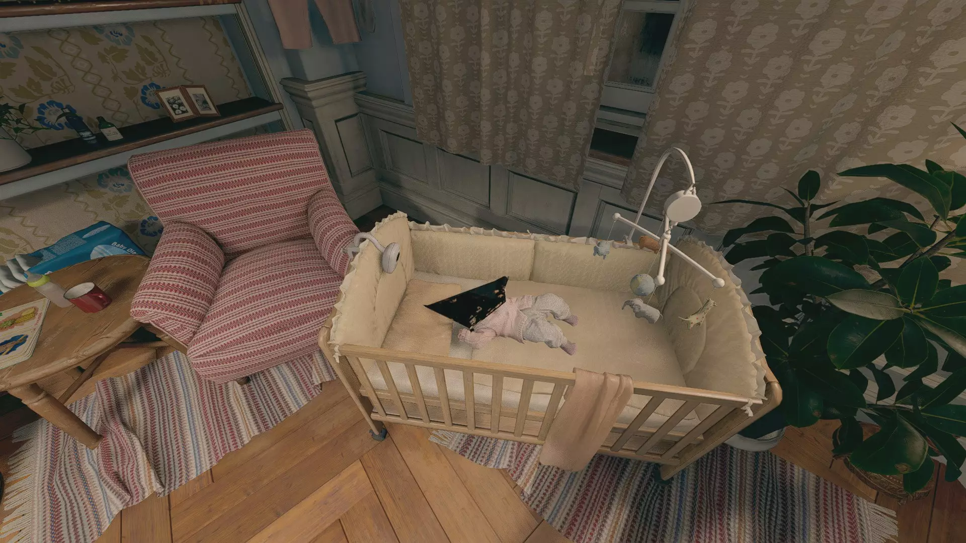 Pyramid Head Rose in her crib in 'Resident Evil Village' /