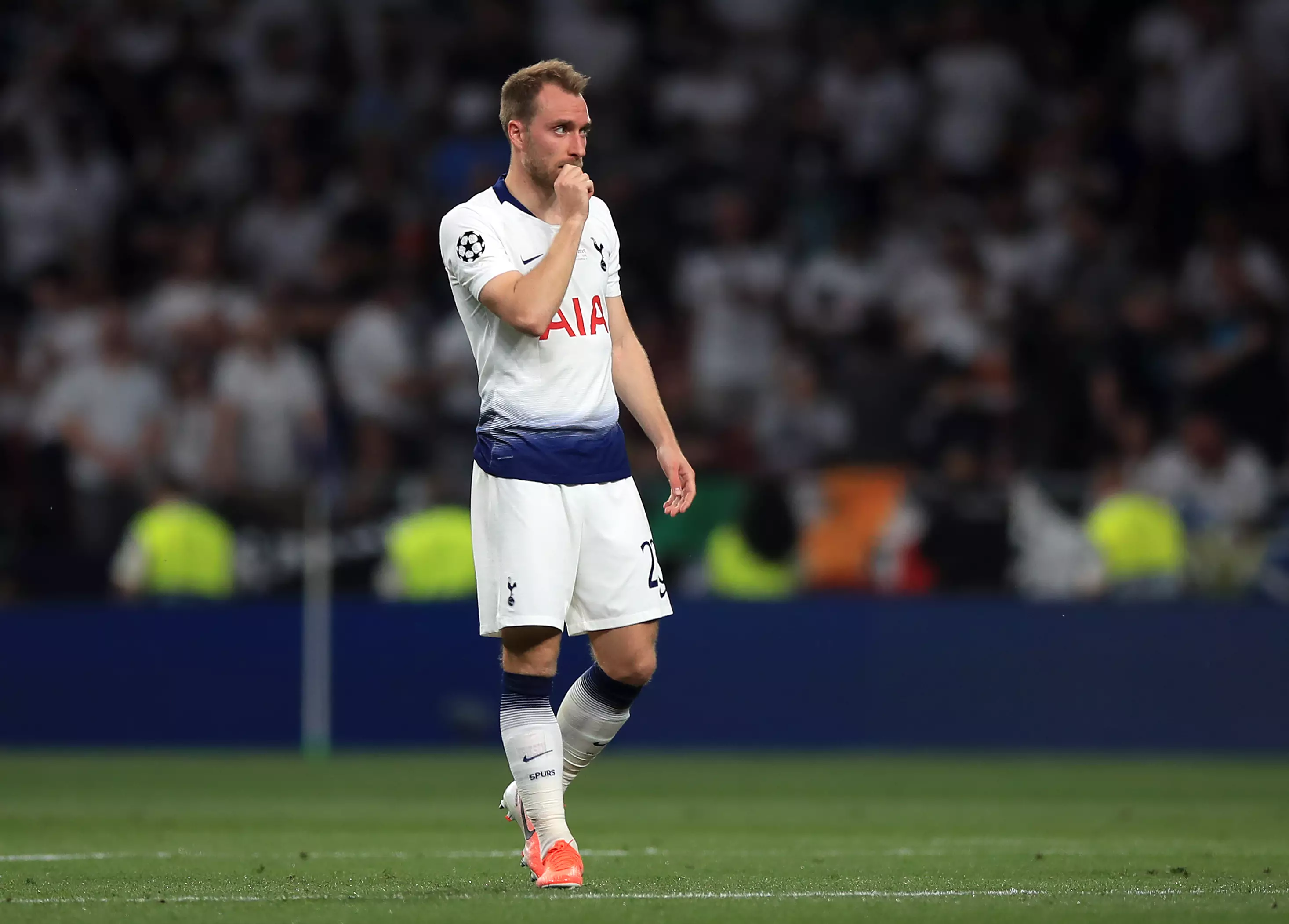 It hasn't taken long after disappointment in the final for Eriksen to reveal he wants to leave. Image: PA Images