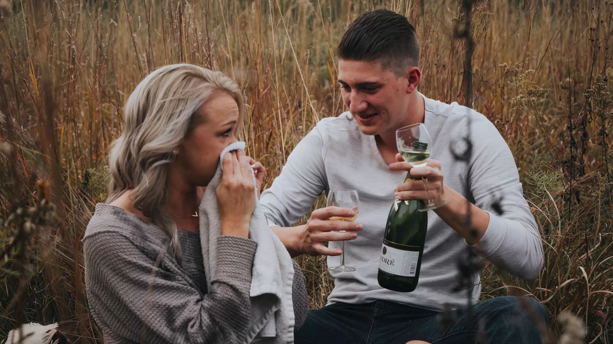 Couple's Spectacular Engagement Photo Fail Goes Viral