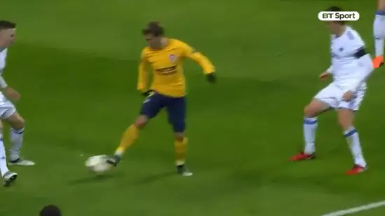 Antoine Griezmann Produces Outrageous Skill In Build Up To Gameiro Goal