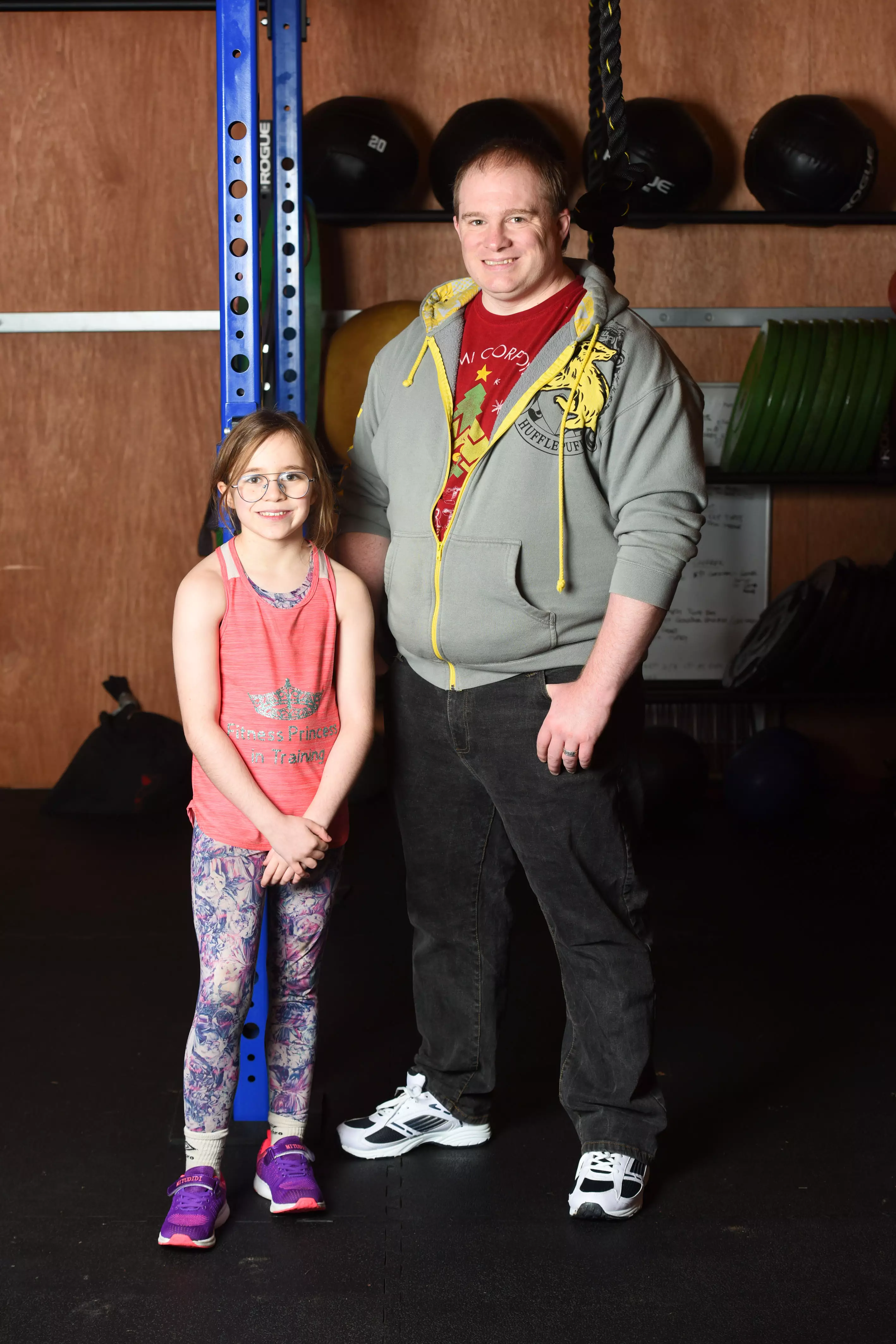 Craig is very proud of his little fitness fanatic.