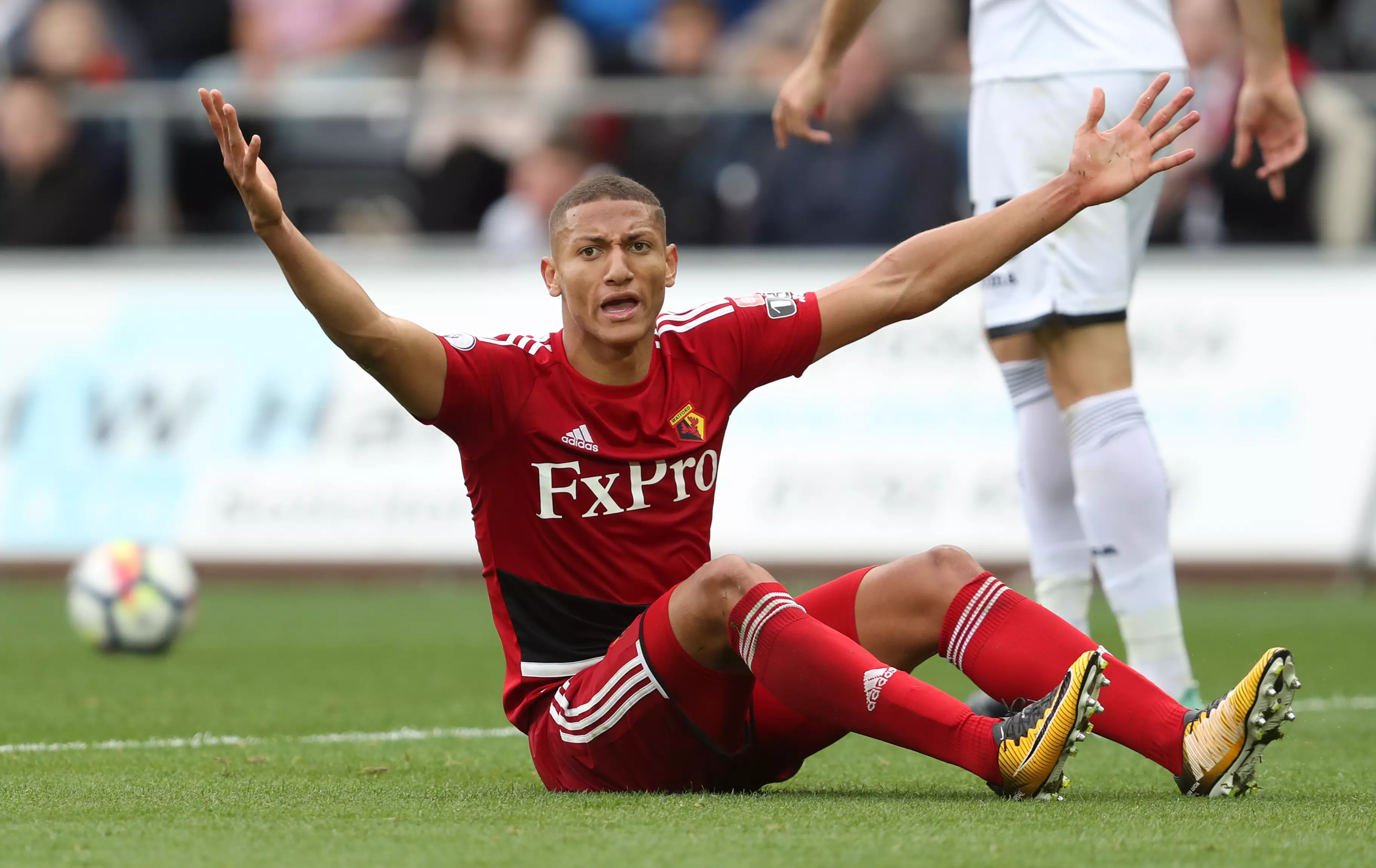 This has been a recurring theme for Richarlison. Image: PA Images.