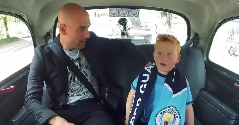 WATCH: Pep Guardiola Surprises 7 Year Old City Fan