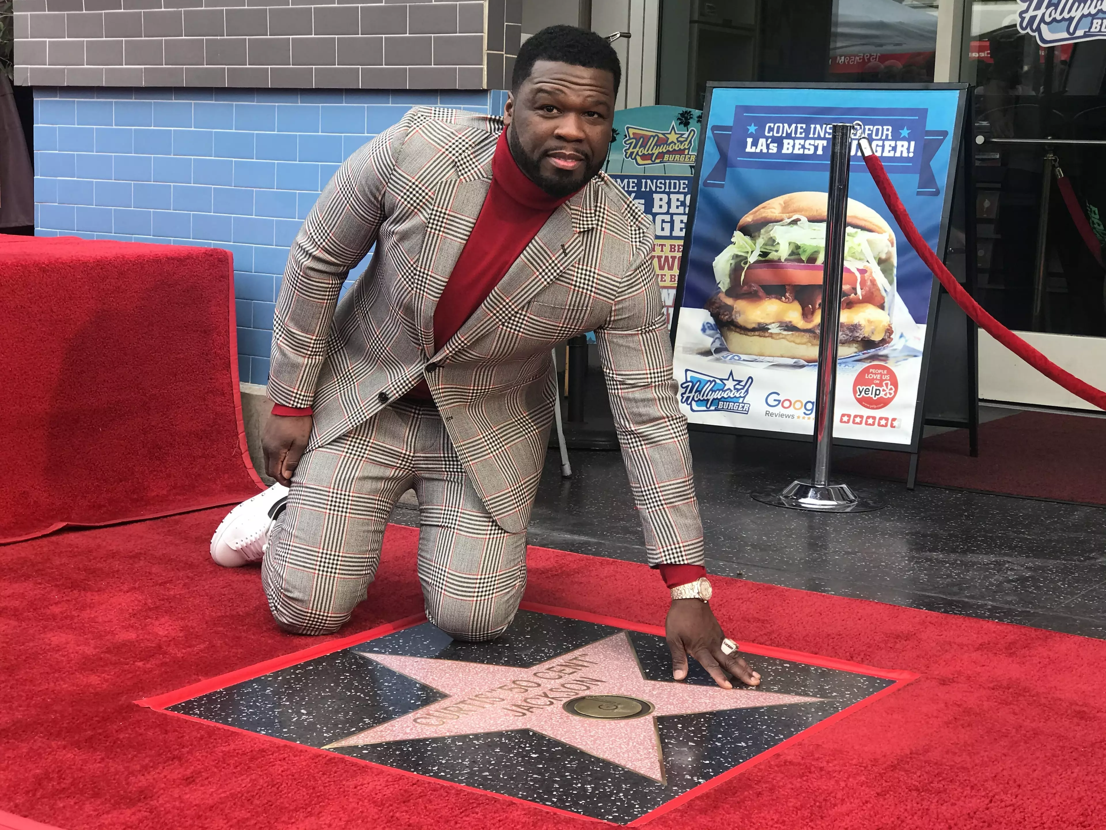 50 Cent was honoured with a Hollywood Walk Of Fame Star in February 2020 (