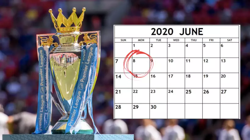 Potential Premier League Return Date And Timetable To Finish Season Revealed