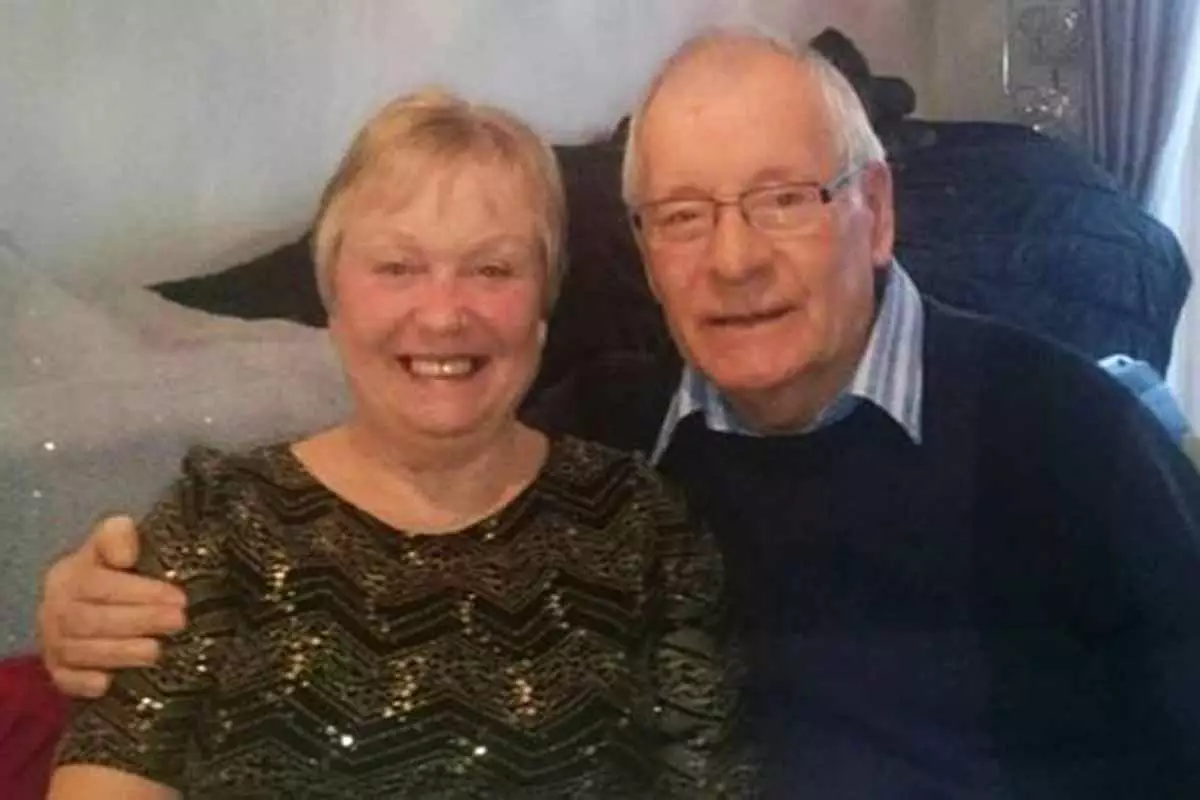 Dennis and Mavis Eccleston pictured together in 2015.