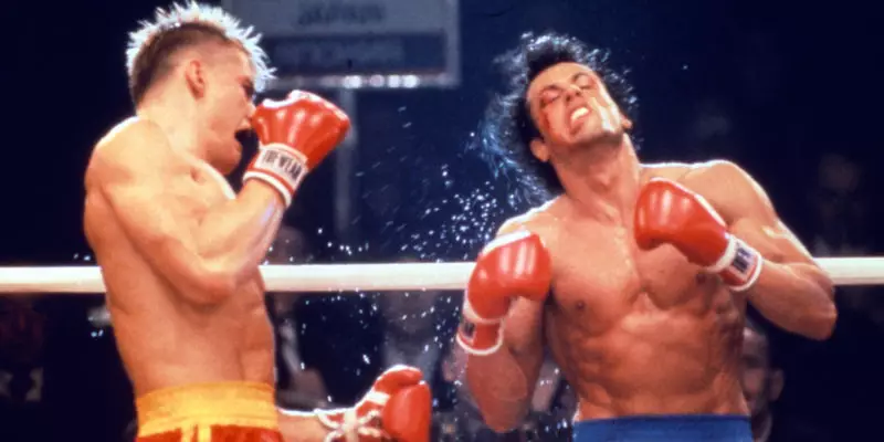 Rocky and Ivan Drago go at it. Image: MGM 