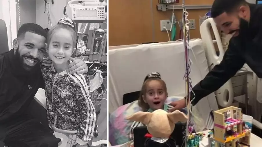 Drake Surprises Young Girl Awaiting Heart Transplant In Hospital On Her Birthday