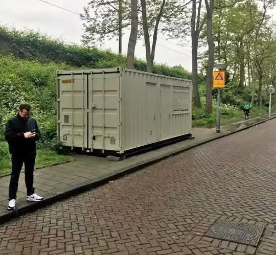 Ben paid £100 for the roadside shipping container.