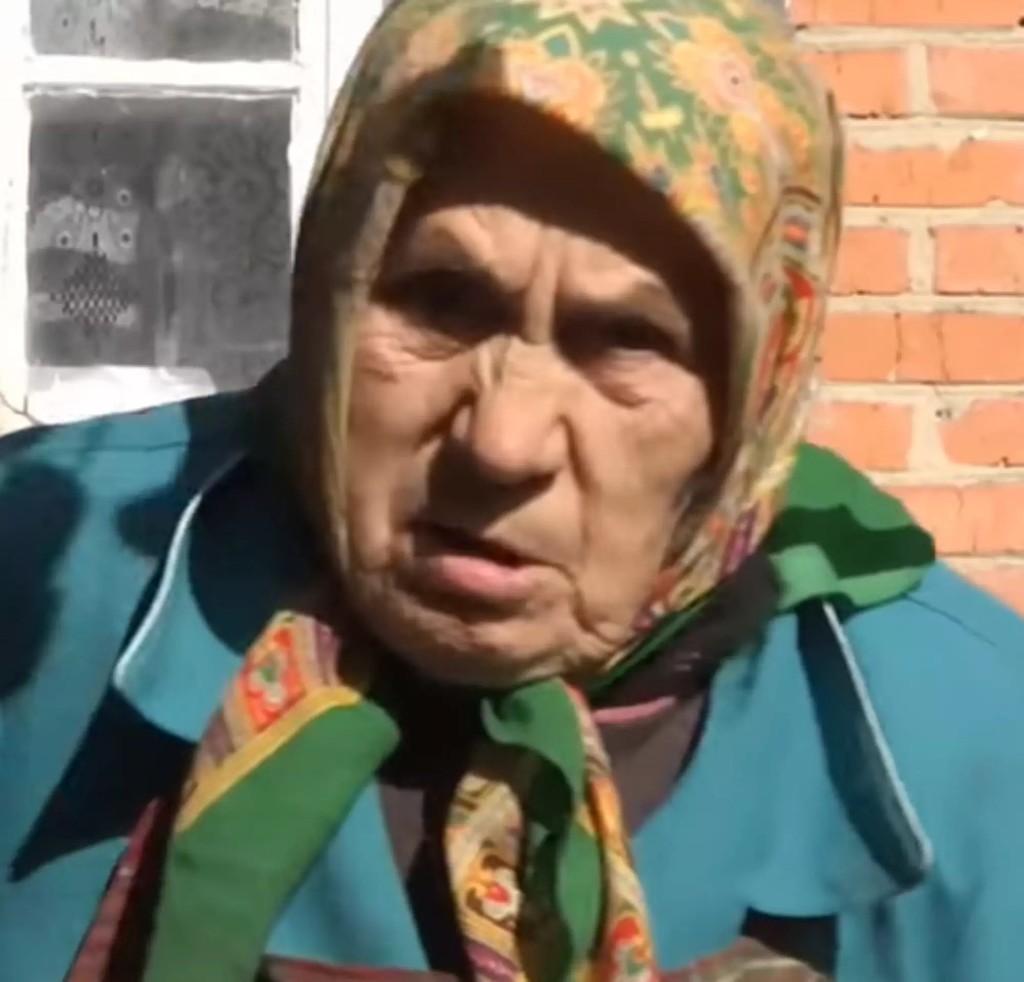 The bride, 81-year-old Zinaida Illarionovna.