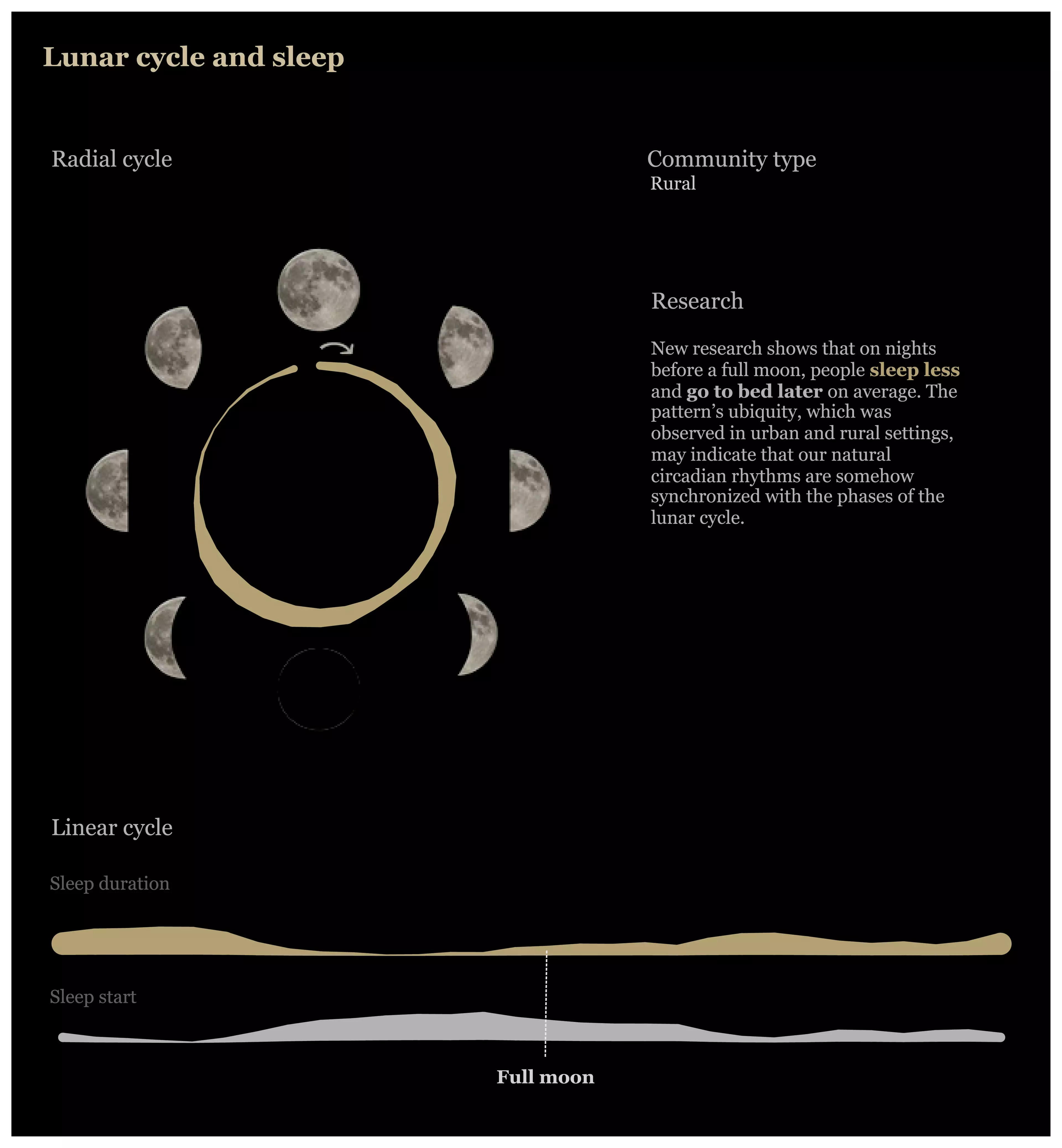 The lunar cycle (