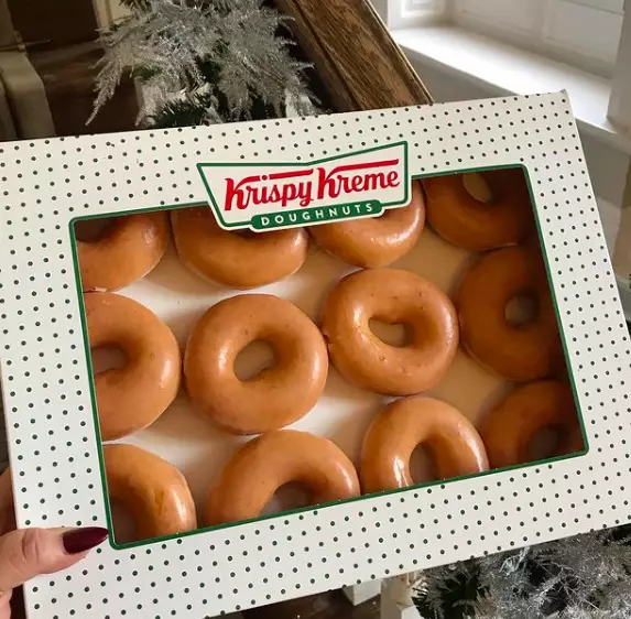 All you have to do is pop into Krispy Kreme shop and if you can safely share how you have connected with someone (