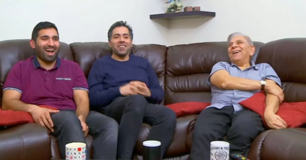 Baasit, 34, his brother Umar, 41, and father Sid, 73, are regulars on the sofa (