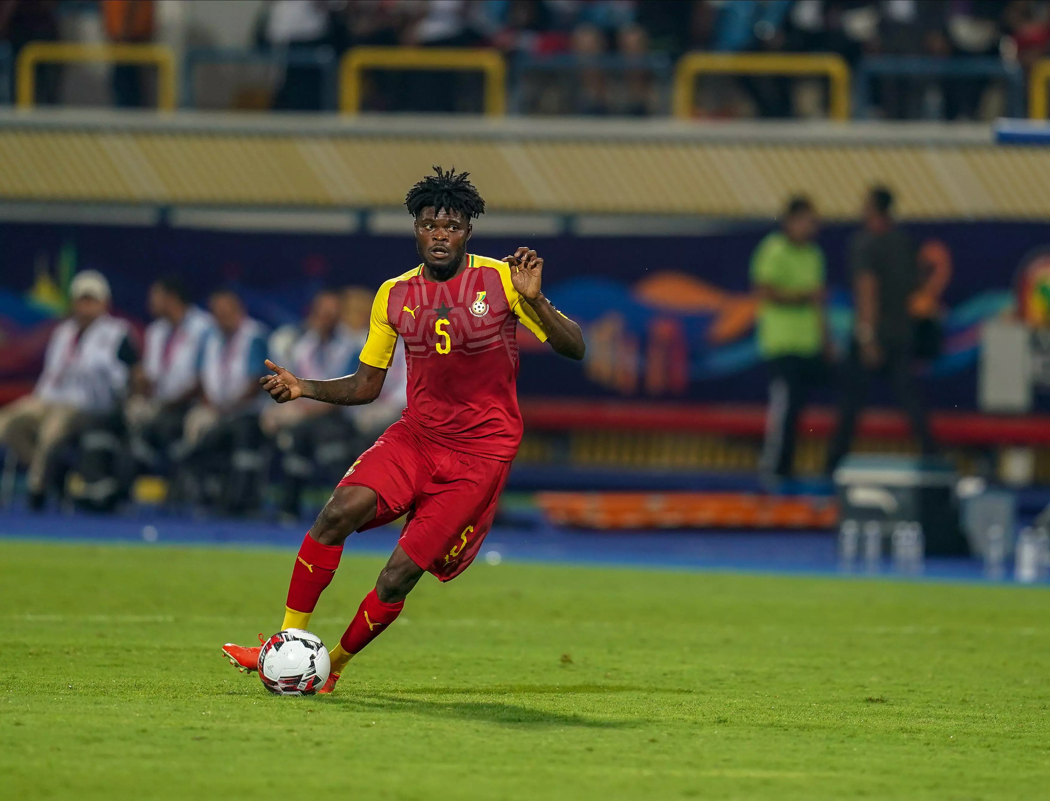 Thomas Partey in action for Ghana