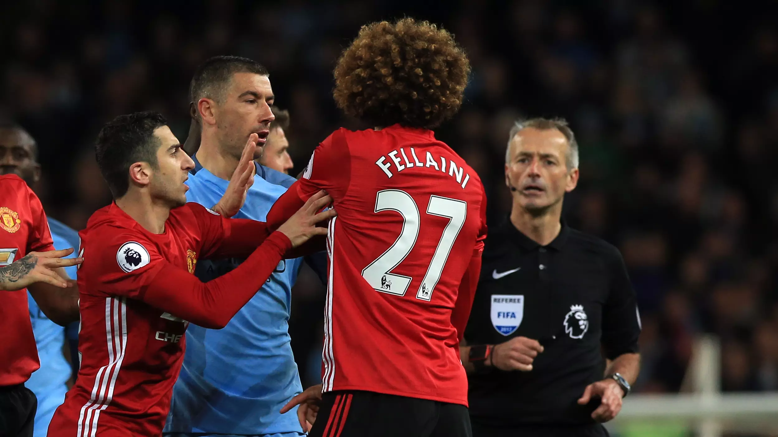 Marouane Fellaini Was Still Angry With ­Martin Atkinson After Full Time 
