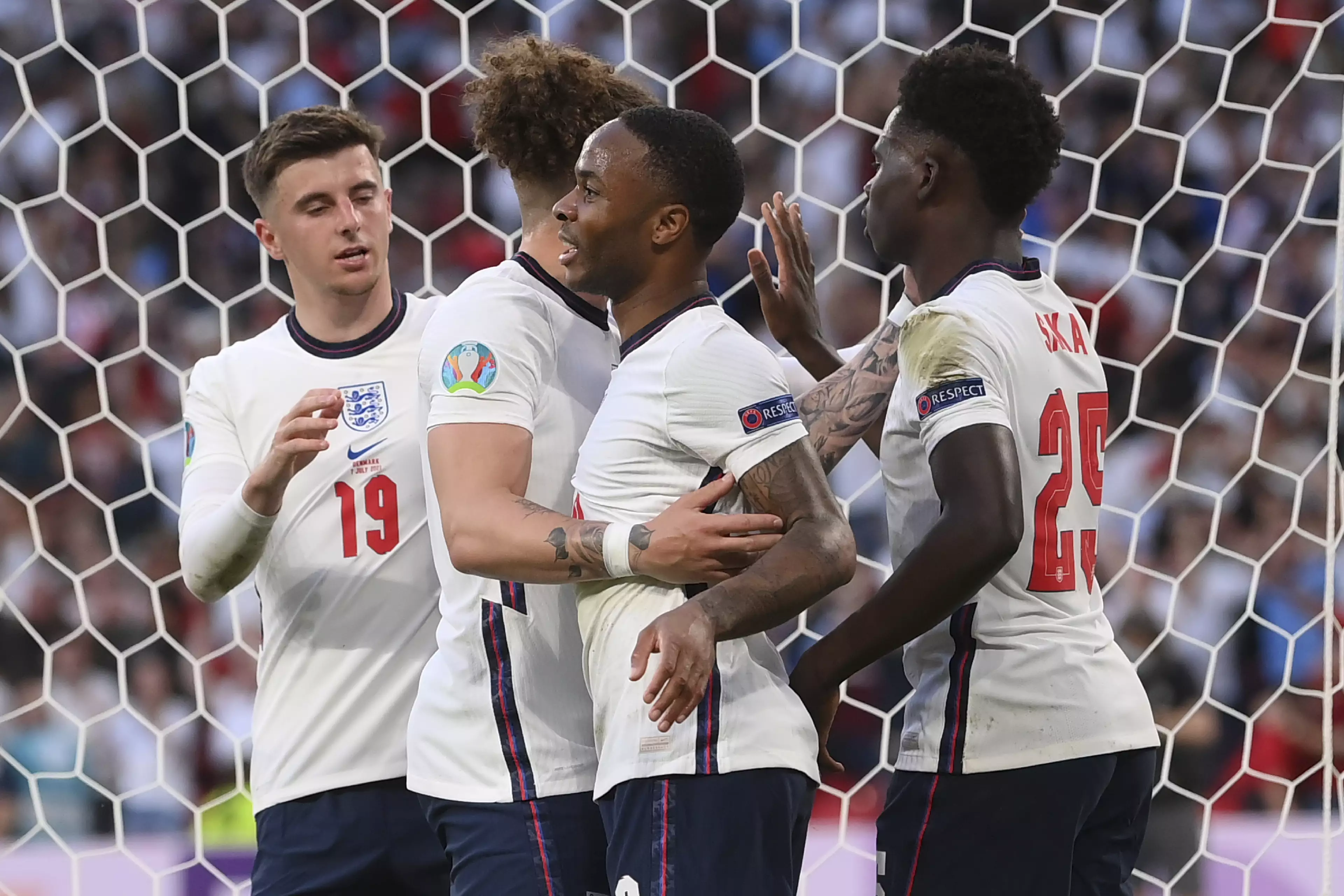 England beat Denmark in the semi-final of Euro 2020.