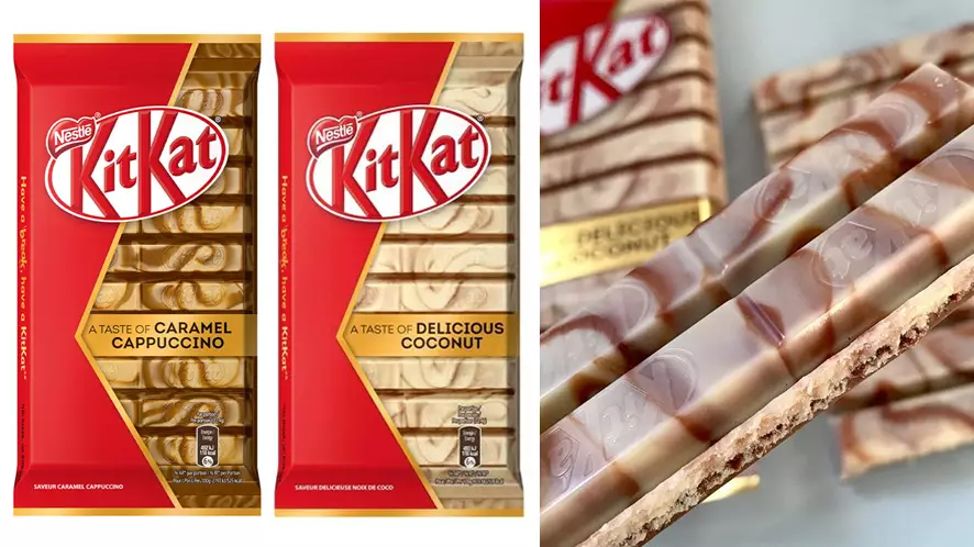 You Can Now Get Swirly Coconut And Cappuccino Flavoured KitKats For Just £1