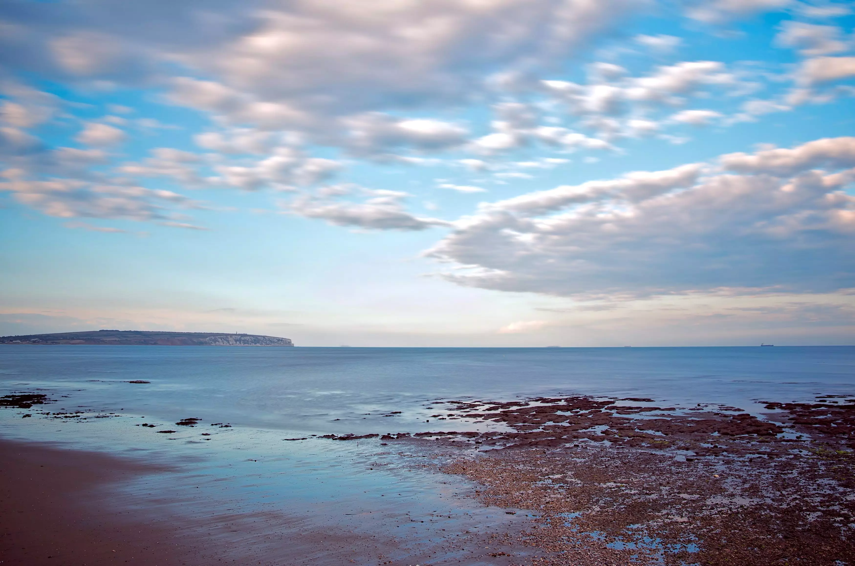 Sandown Bay, where the fossil was discovered.