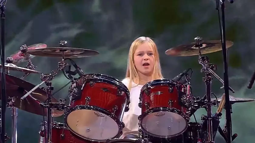 Incredible 10-Year-Old Drummer Wins 'Denmark's Got Talent' 