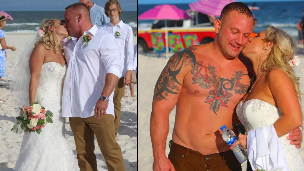 Groom Stopped Wedding Photographs To Save Teen From Drowning In Sea