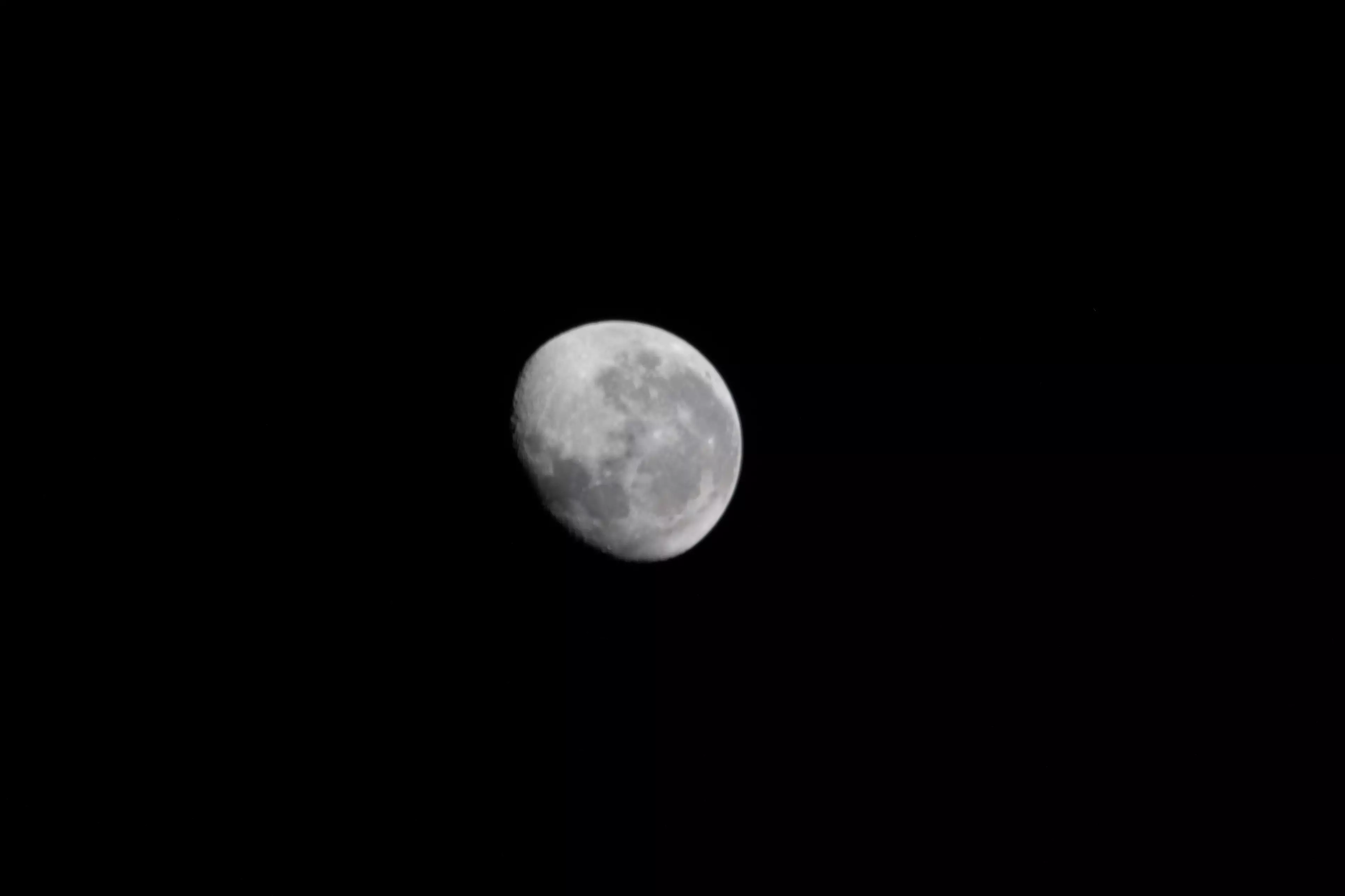 A NASA photo of the moon.