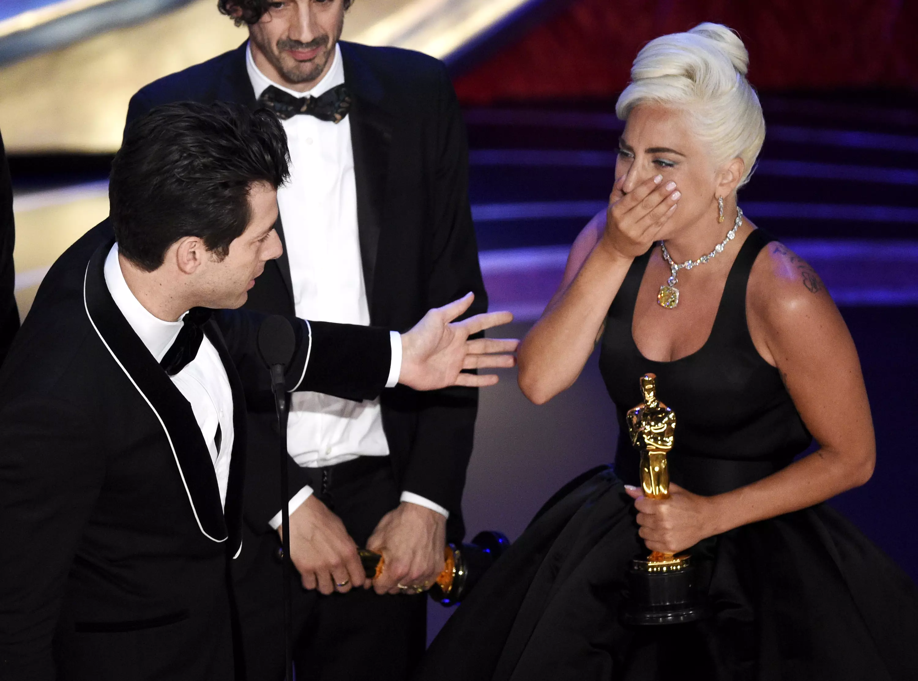 Lady Gaga at the Academy Awards on Sunday.