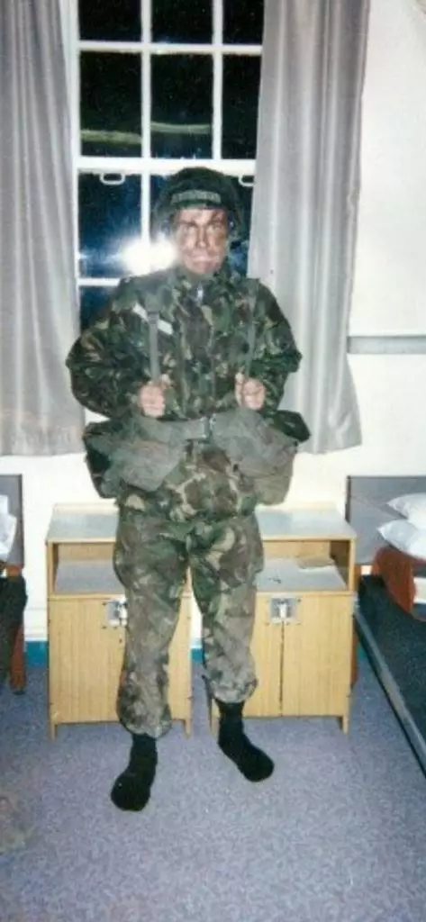 Adam during his ill-fated armed forces spell.