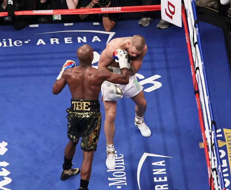 Mayweather beat McGregor in 10 rounds. Image: PA Images