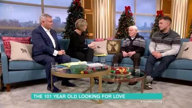 Ruth and Eamonn welcomed Eric on the sofa. (