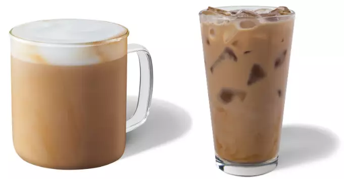 Also included in Starbucks' impressive new menu is the Starbucks Blonde Vanilla Latte (
