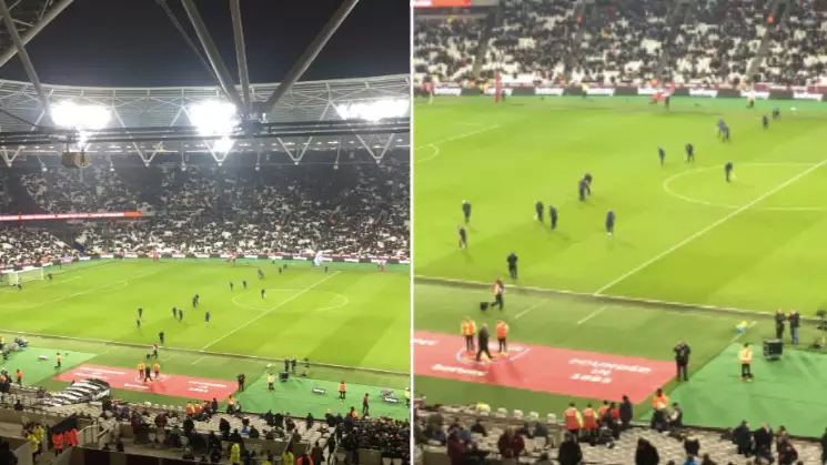 West Ham’s Ground Staff Brilliantly Played Liverpool At Their Own Game At Half-Time 