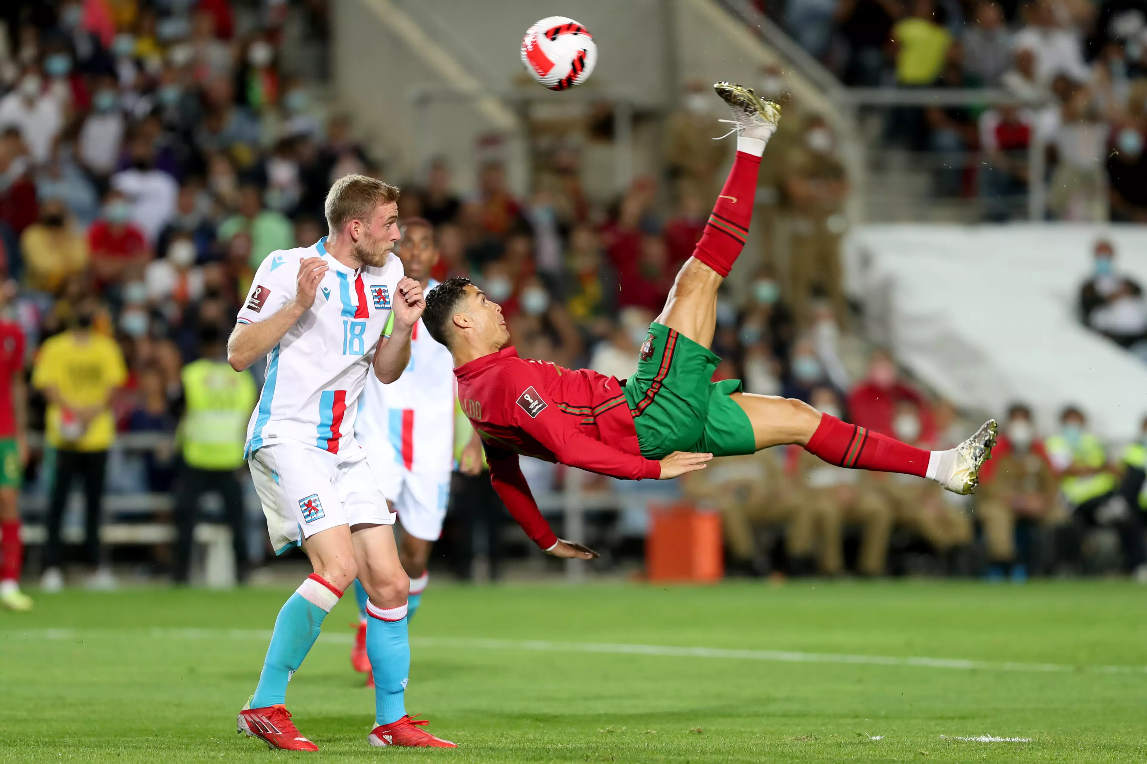 PA: Cristiano Ronaldo's bicycle kick against Luxembourg