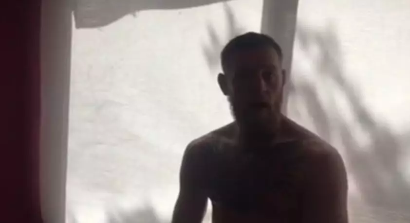 WATCH: Conor McGregor Reacts To Apeshit UFC 202 Press Conference